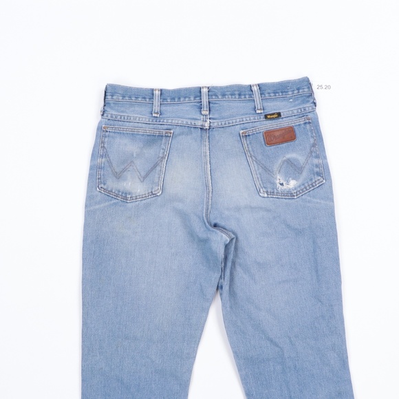 80s Wrangler Mens 33x31Bootcut Denim Jeans USA - Picture 8 of 12